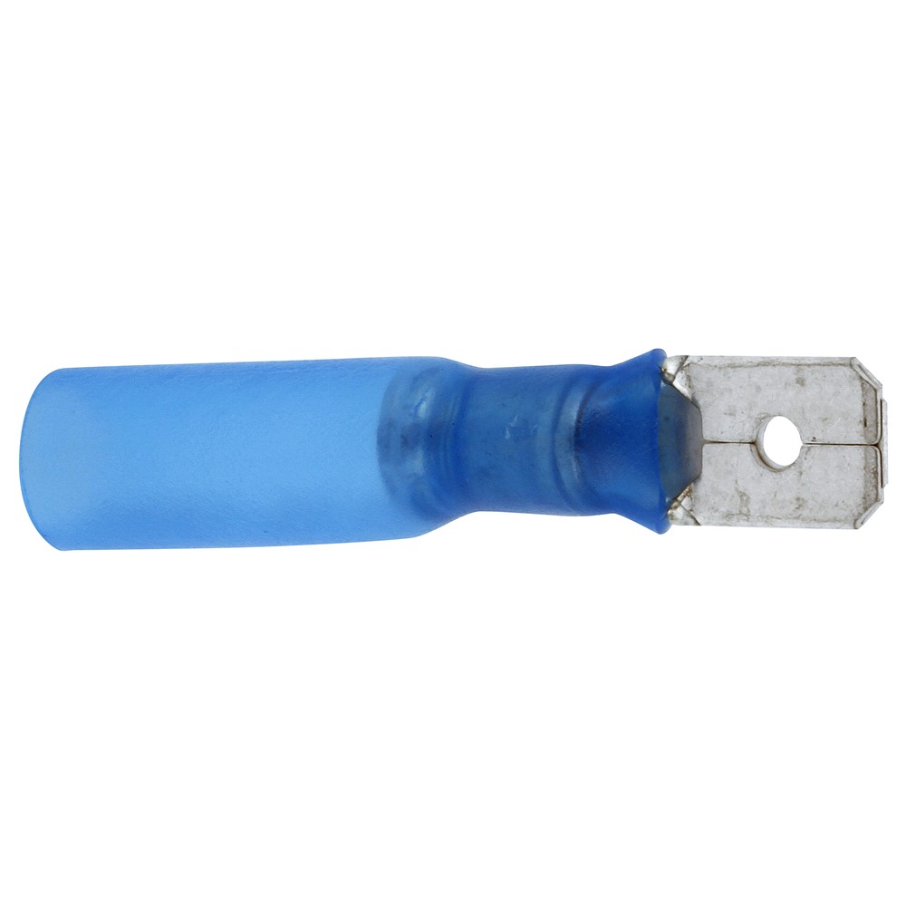 VATTENTÄTA FLASTSTIFT BLÅ 10ST 6,35MM HANE