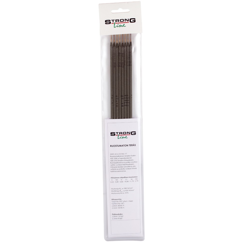 SVETSELEKTROD ROSTFRI 2,5MM 8ST
