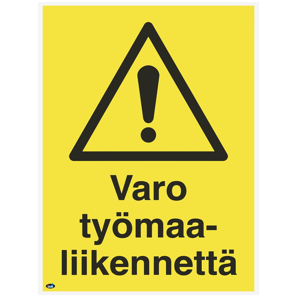 SKYLT VARO TYÖMAALIIKENNETTÄ 300X400