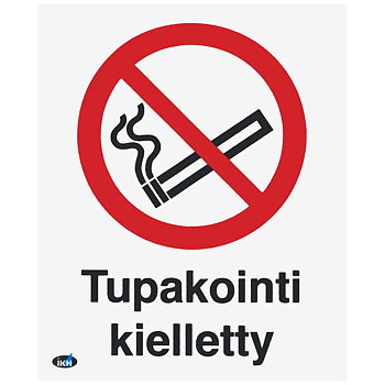DEKAL TUPAKOINTI KIELLETTY 80X100