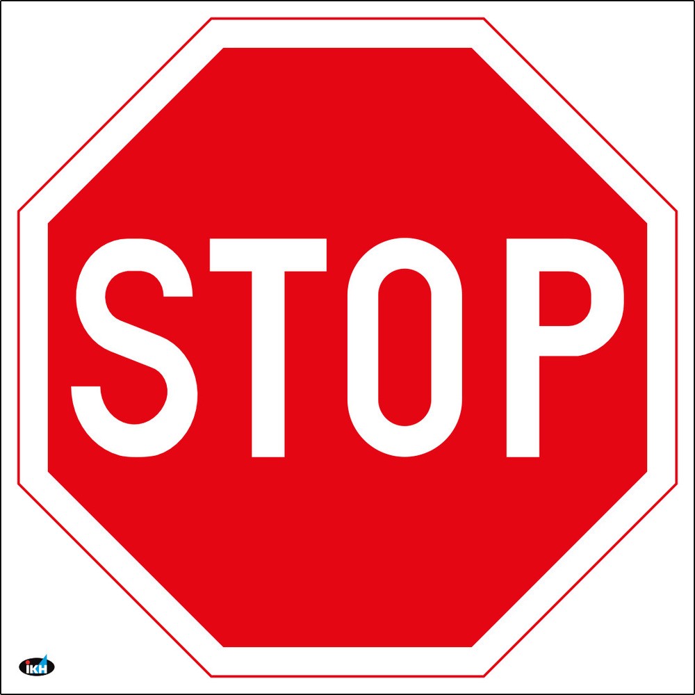 STOPPSKYLT 200X200