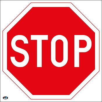 STOPPSKYLT 200X200