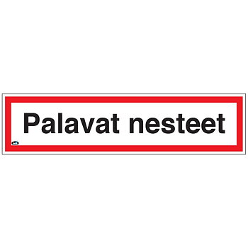 SKYLT PALAVAT NESTEET 400X100 PLAST