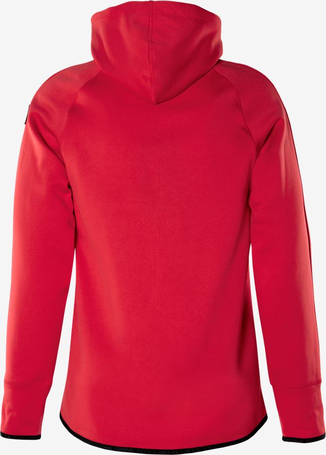 Calcium Polartec® power stretch hoodie röd, dam - 3