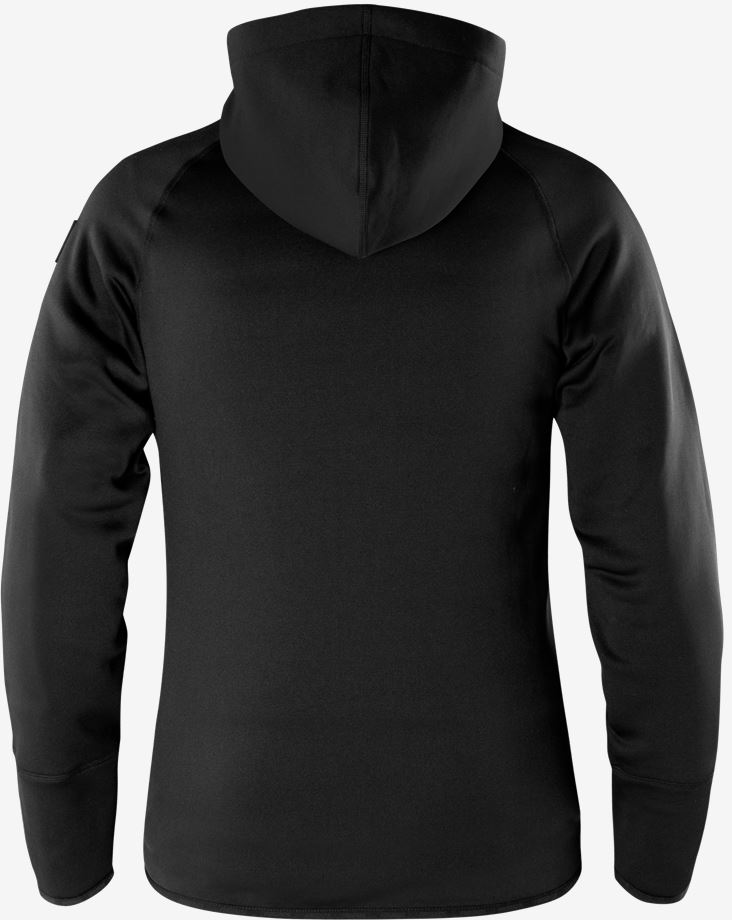 Calcium Polartec® power stretch hoodie svart, dam - 3
