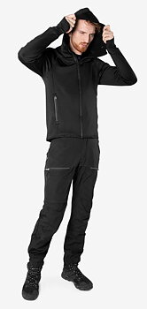 Calcium Polartec® power stretch hoodie svart