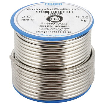 LÖDTENN 250G 2MM AG3%/SN97%