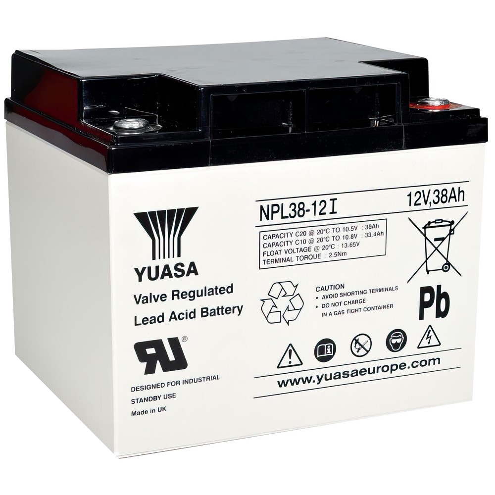 BATTERI YUASA STANDBY 12V/38A  197X165X170