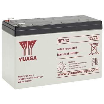BATTERI YUASA STANDBY 12V/7A 151X65X97,5