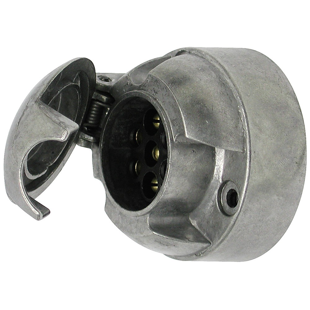 STICKDOSA 7-POL ALUMINIUM MED DIMLJUSBRYTARE IP