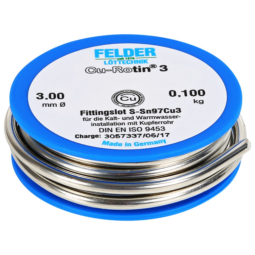 LÖDTENN SN97/CU3 3,0MM / 100G DIN29453