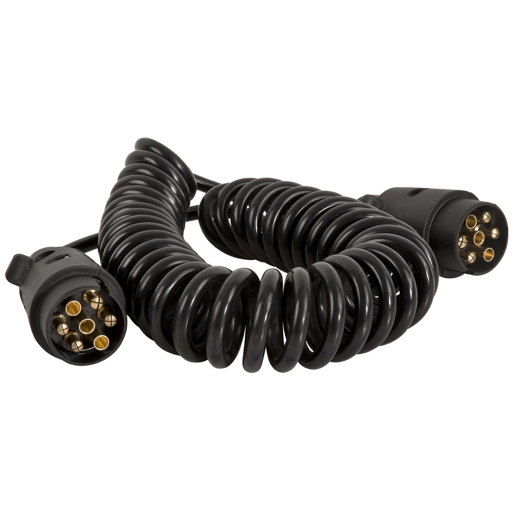 KABELSERIE SPIRAL, 7 PLUGGA, MAX. 4,5M