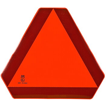 LÅNGSAMGÅENDE FORDON SKYLT SJÄLVHÄFTANDE