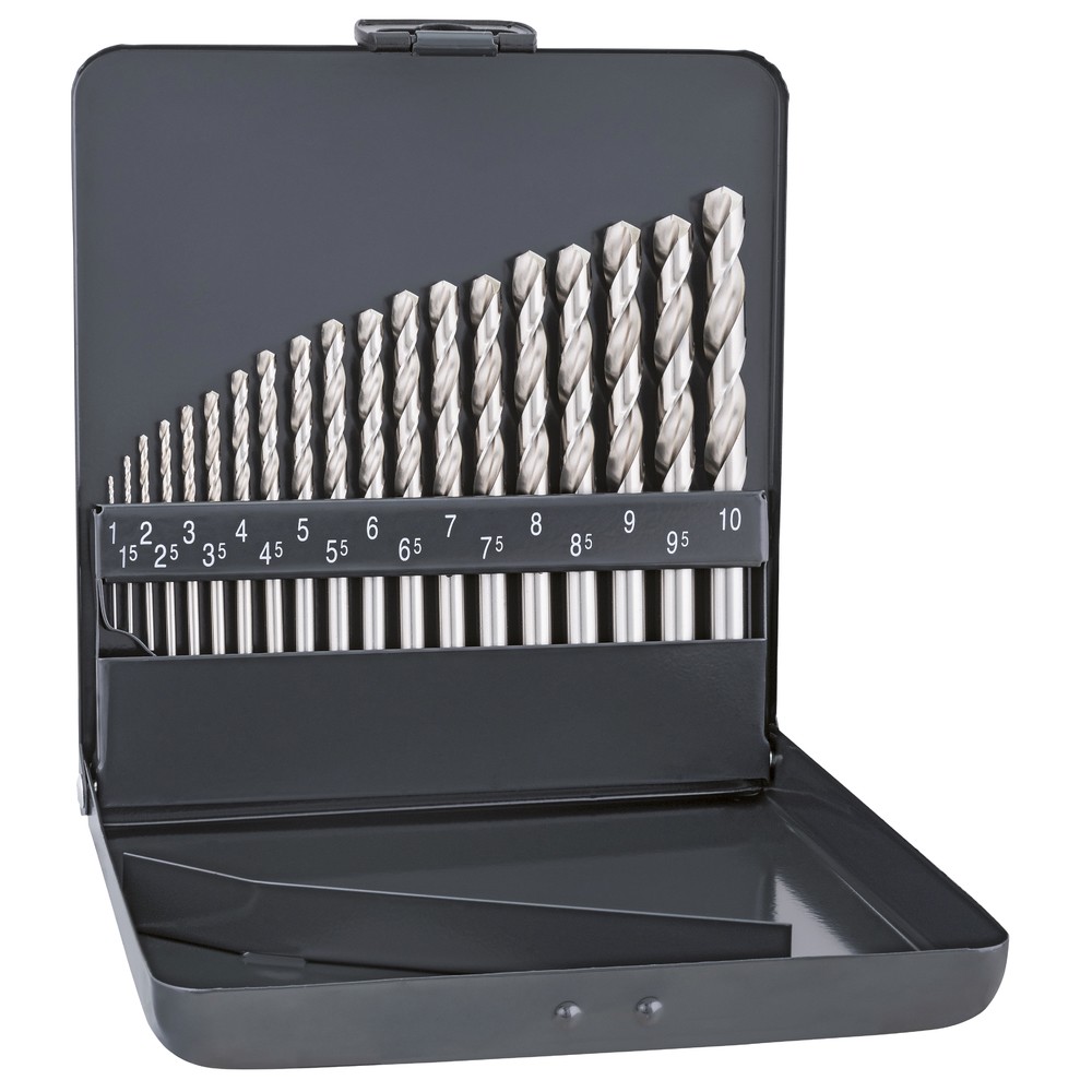 METALLBORRSATS 19 DELAR 1-10MM HSS COBALT