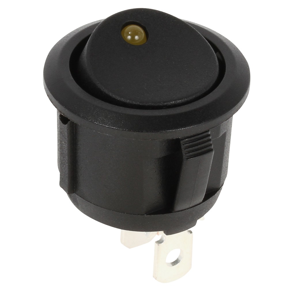 BRYTARE ON/OFF 24V RUND GUL