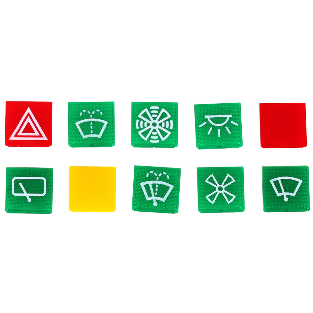 SYMBOLER FÖR BRYTARE SORTIMENT 10 ST