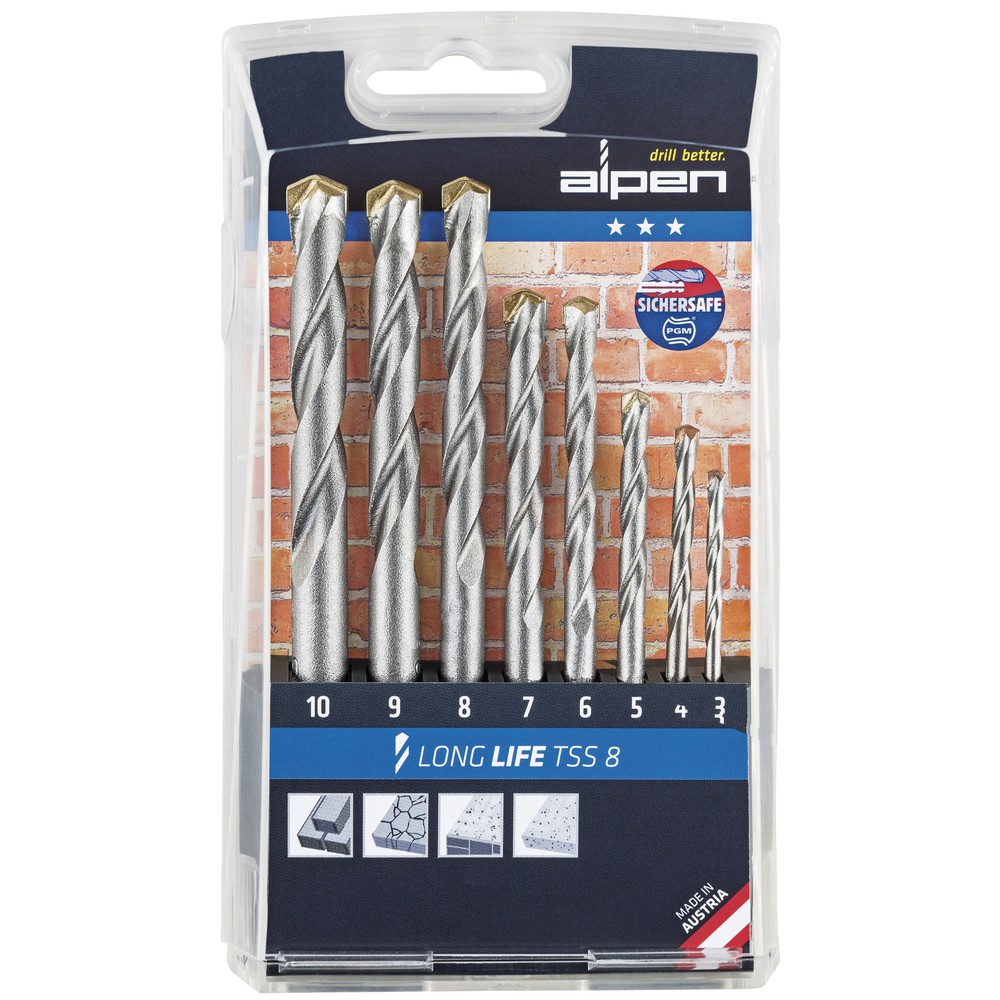 BETONGBORRSATS 3-10MM LONG LIFE TSS 8