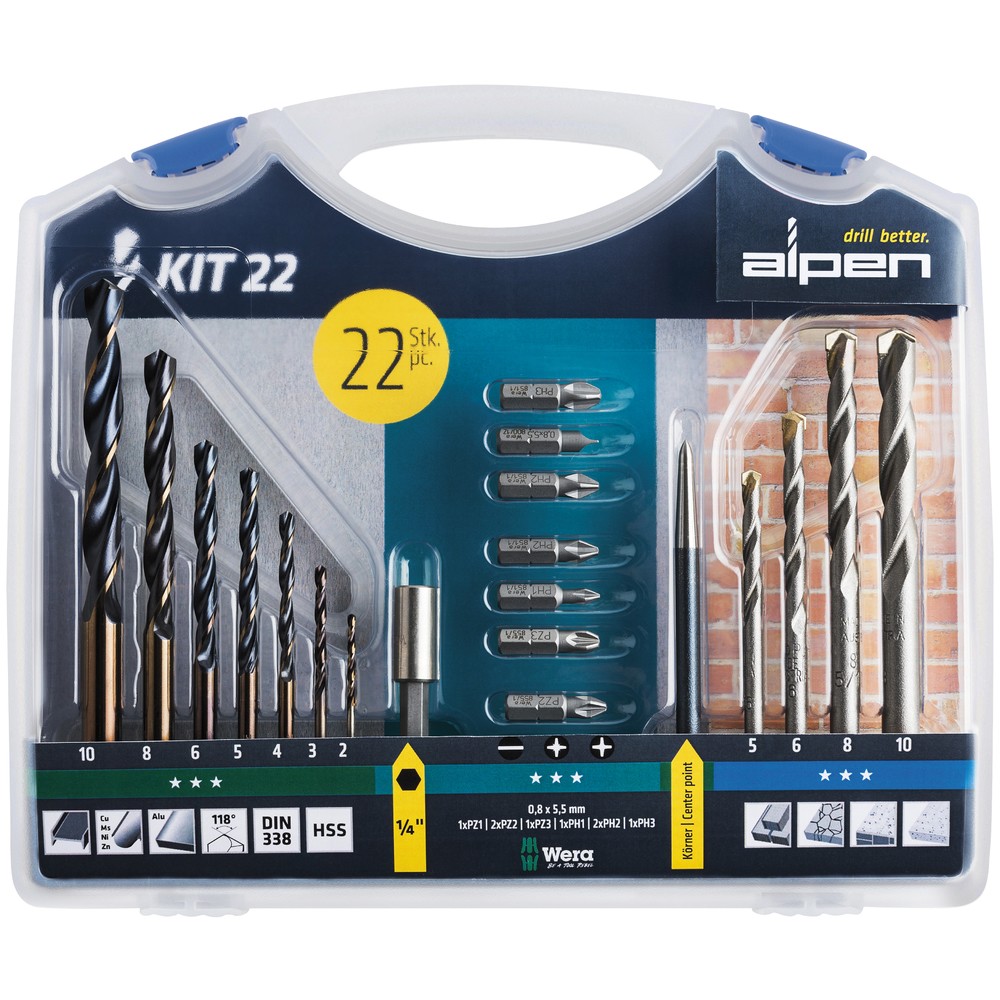 BORRSATS BETONG / METALL KIT22