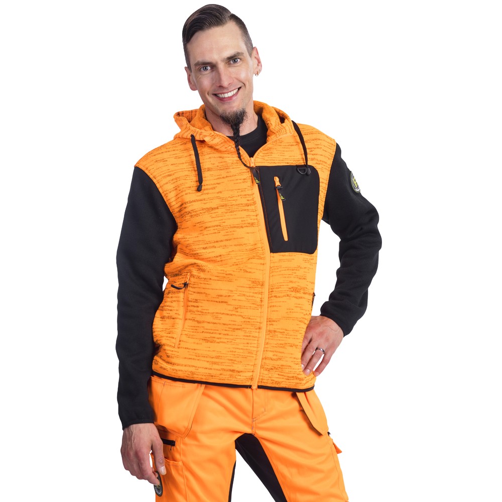 FLEECEJACKA L INDIUM ORANGE