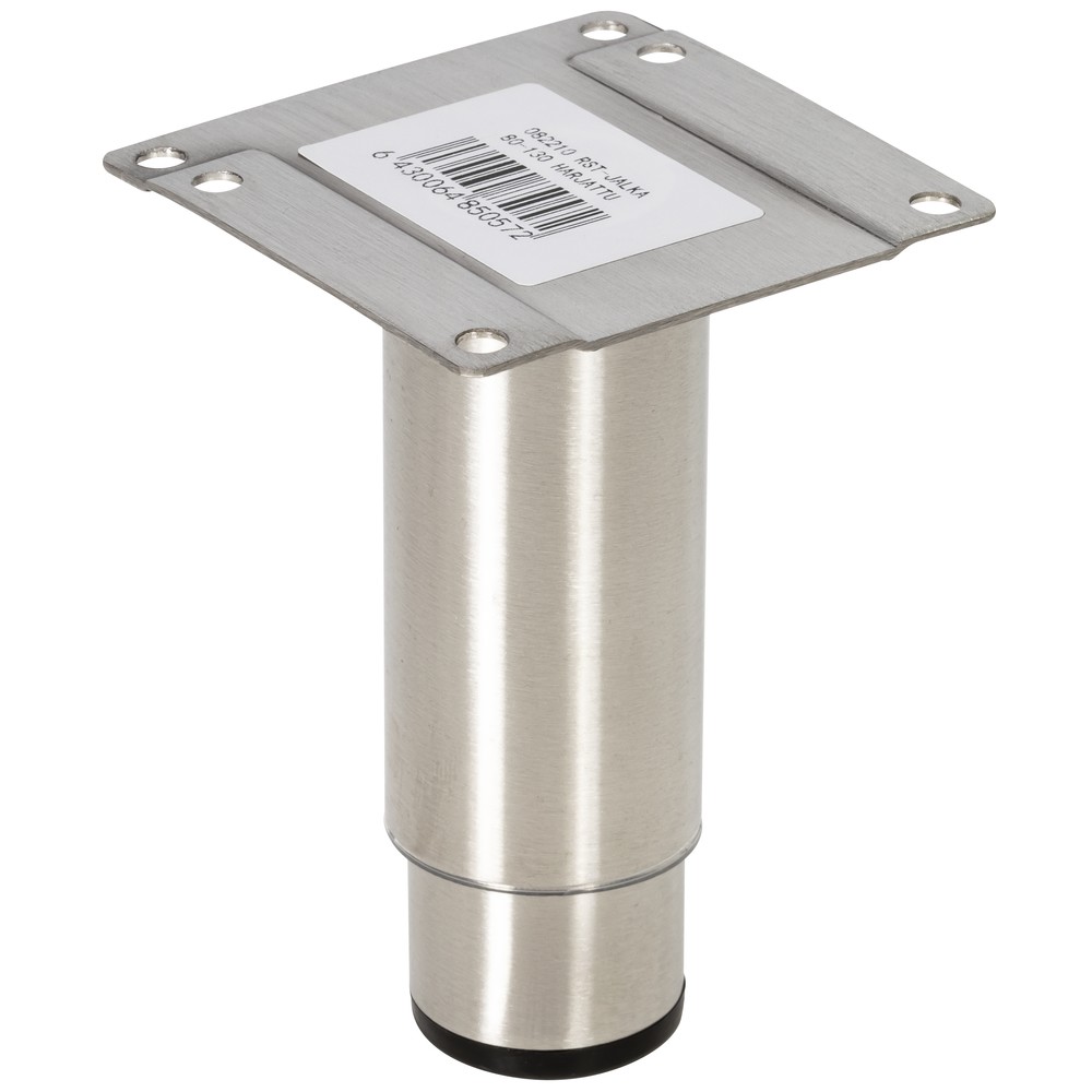 BORDSBEN STÅL 80-130 X 33/30MM PYÖREÄ RST