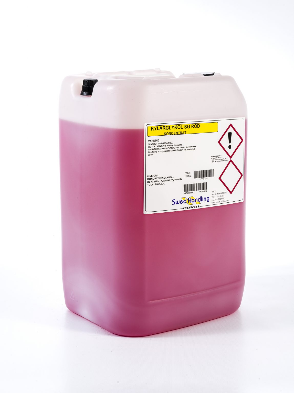kylarglykol röd 25l