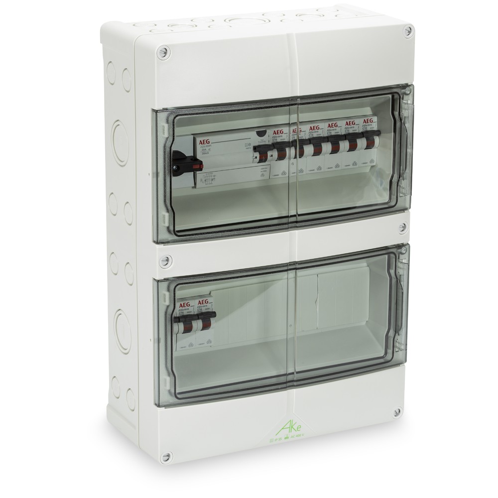 FÖRMONTERAD CENTRAL 2RAD 24PLATS IP55