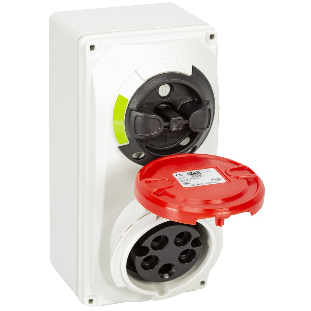 VÄGGUTTAG CEE 16A/400CEE 5-POL IP44