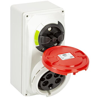 VÄGGUTTAG CEE 32A/400CEE 5-POL IP44