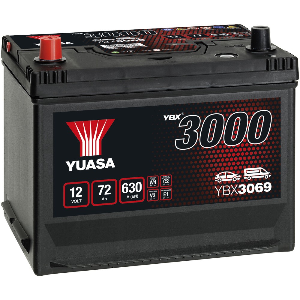 BATTERI YUASA  72AH +- 269X174X225