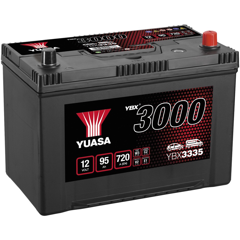 BATTERI YUASA 95AH  -+ 304X174X222