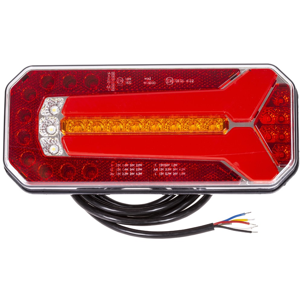 BAKLJUS LED 12-24V HÖGER KABEL