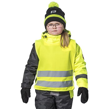 VARSELVÄST FÖR BARN 100 MESSINKI FL.GUL HI-VIS EN1