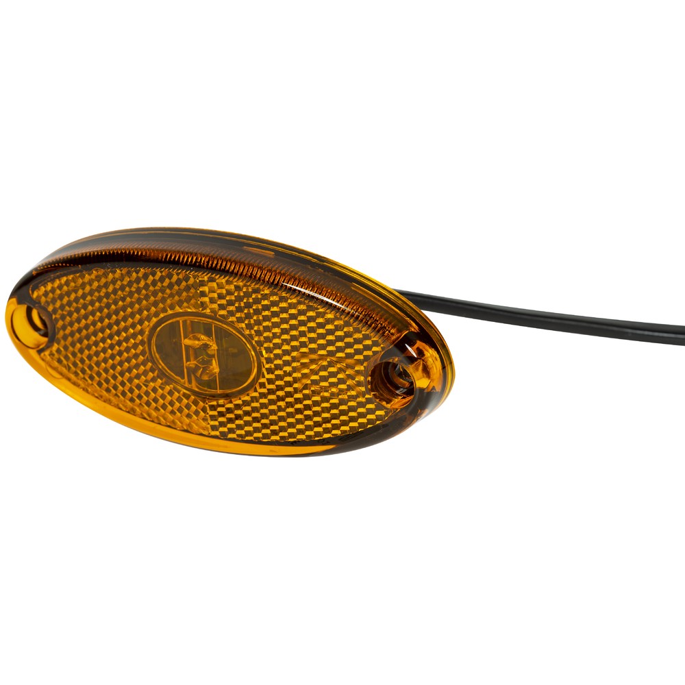 POSITIONSLJUS FLATPOINT II GUL LED 12-24V