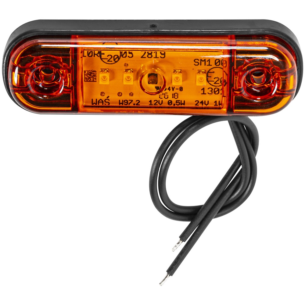 POSITIONSLJUS LED SLIM GUL 12-24V