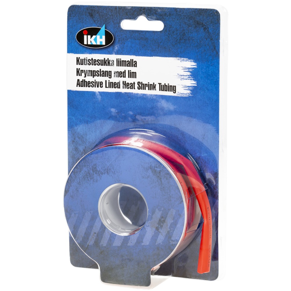 KRYMPSLANG MED LIM 9,5MM 1,22M RÖD