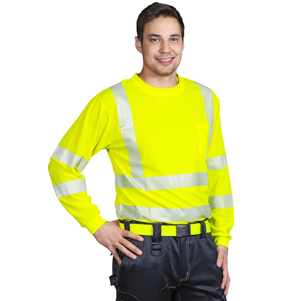 SKJORTA M THERON FL.GUL LÅNGÄRMAD TEKNISK KL3 EN20