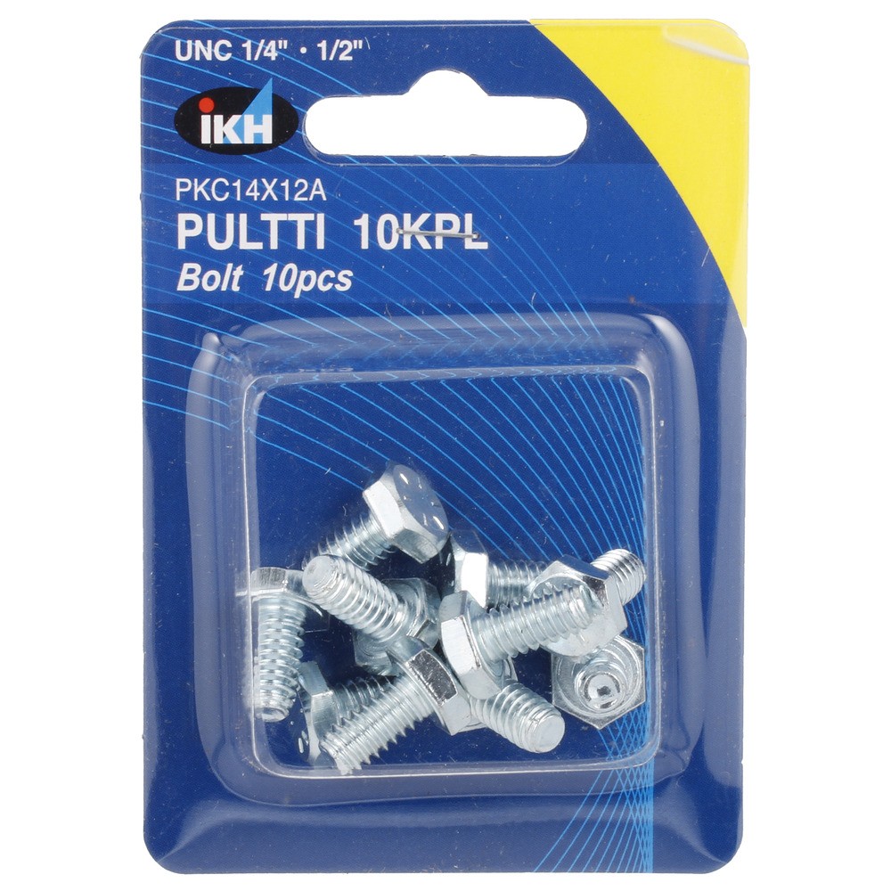 BULT UNC 1/4 X 1/2" 10ST FÖRZINKAD
