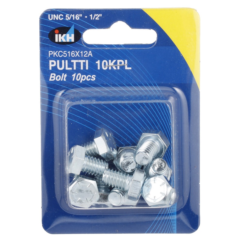 BULT UNC 5/16 X 1/2" 10ST FÖRZINKAD
