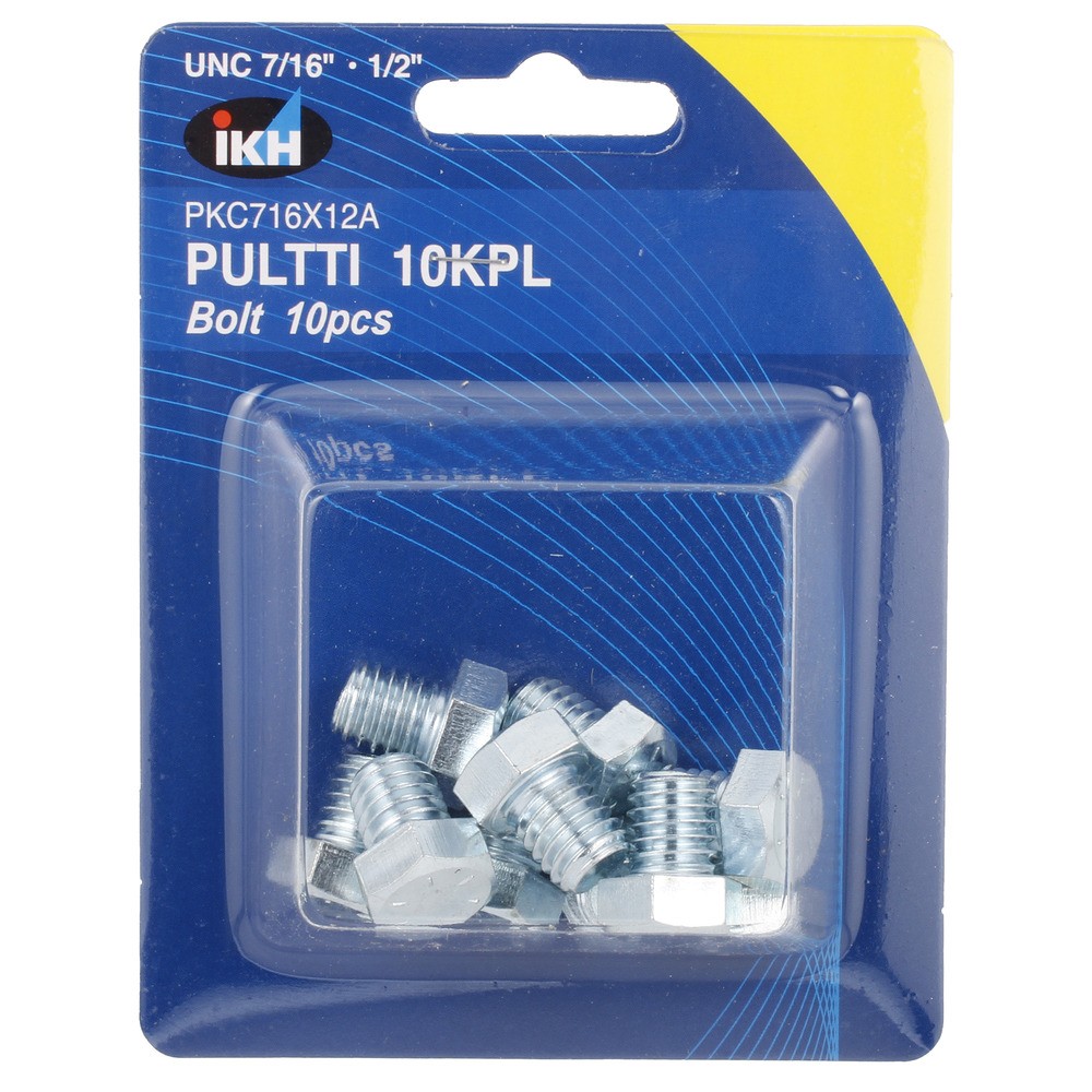 BULT UNC 7/16 X 1/2" 10ST FÖRZINKAD