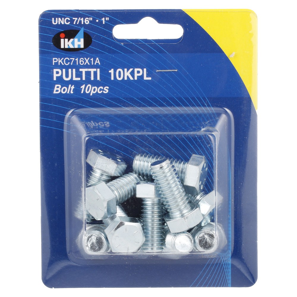 BULT UNC 7/16 X 1" 10ST FÖRZINKAD