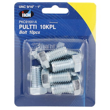 BULT UNC 9/16 X 1" 10ST FÖRZINKAD