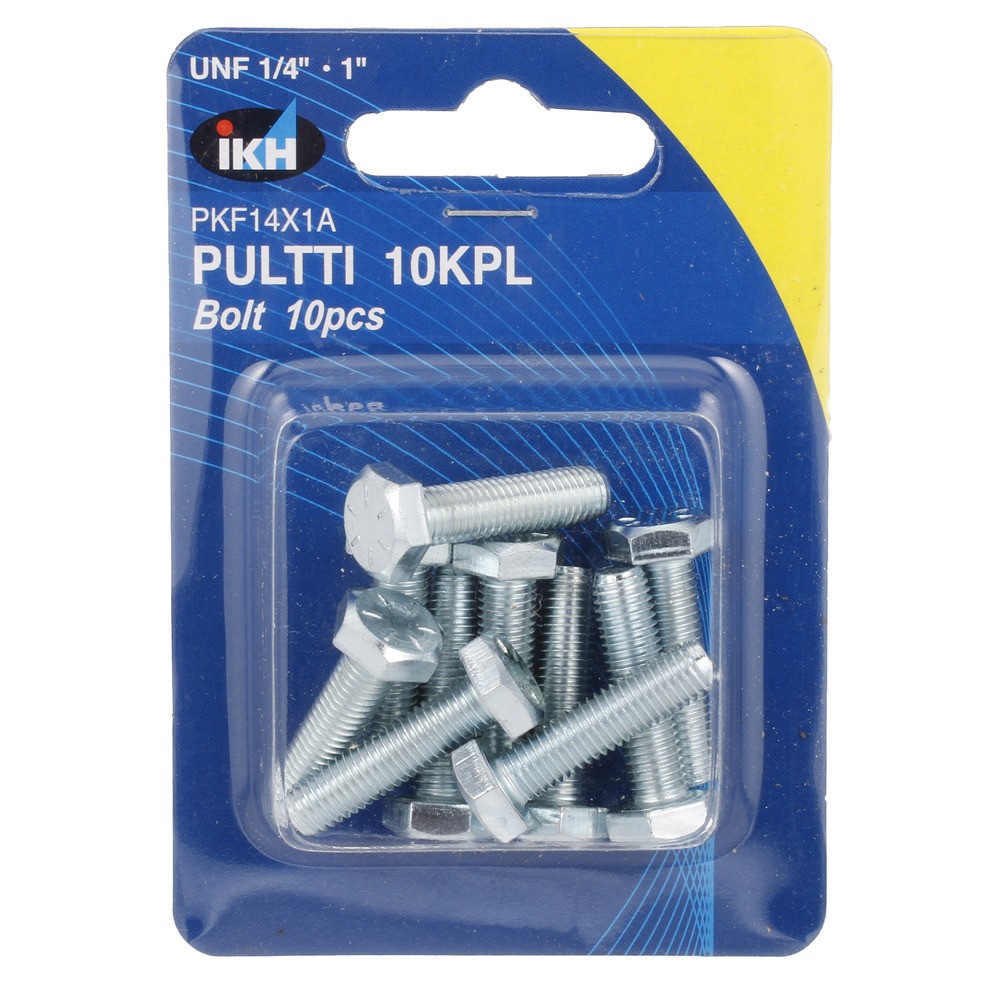 BULT UNF 1/4 X 1" 10ST FÖRZINKAD