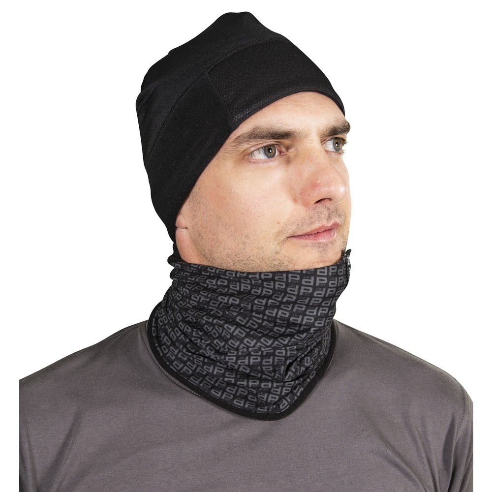 TUBHALSDUK MARROCK M.GRÅ/SVART FLEECE