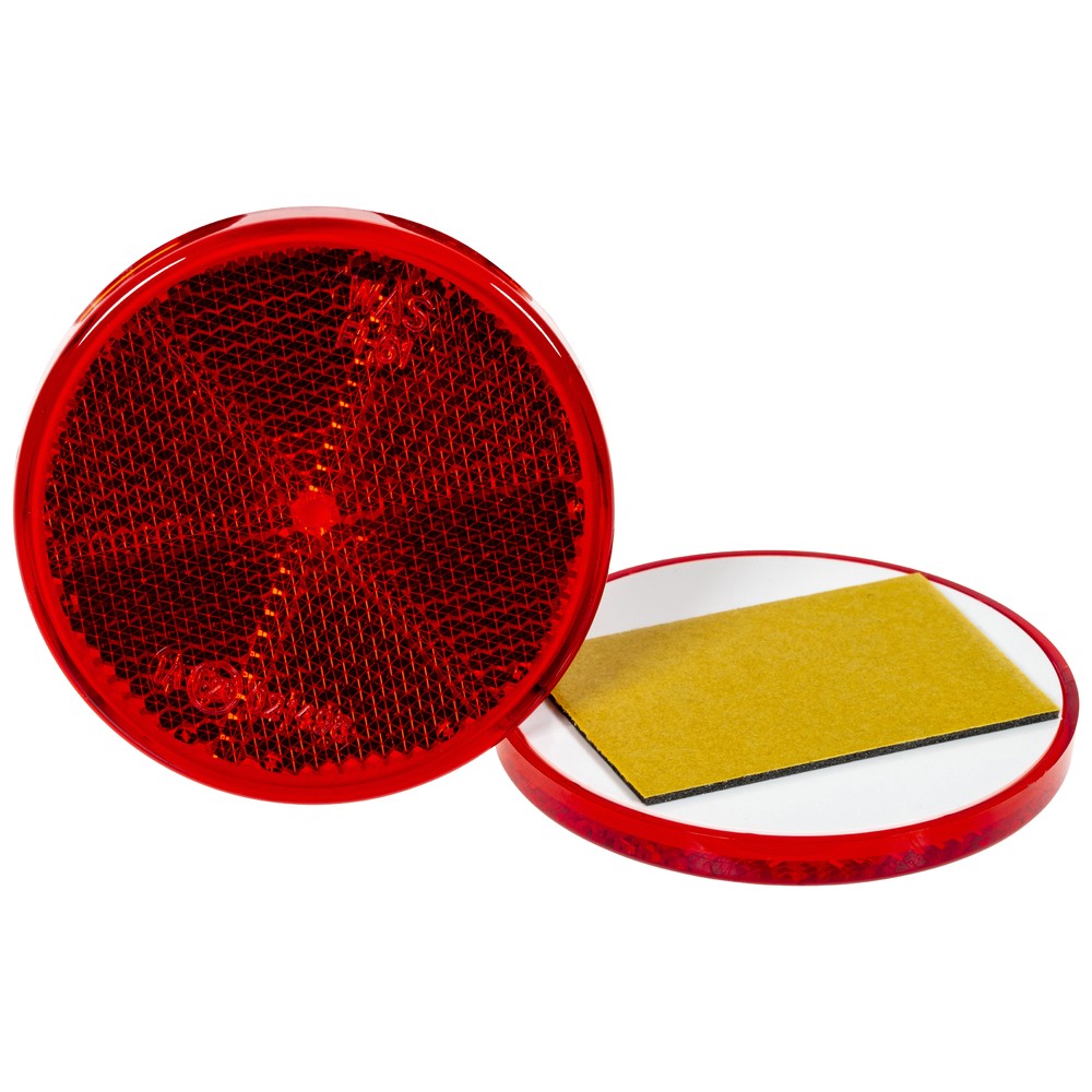 REFLEX RÖD RUND 61MM SJÄLVHÄFTANDE 2ST