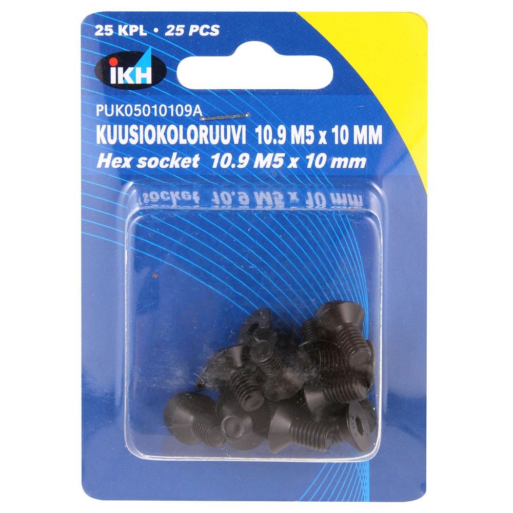 INSEXSKRUV M5X10 10.9 25ST FÖRSÄNKT DIN7991