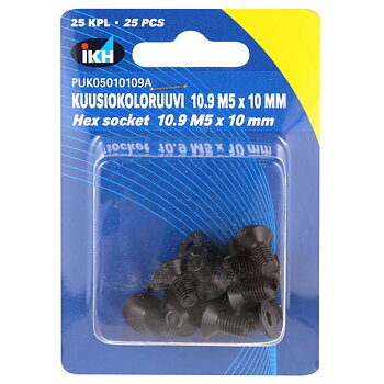 INSEXSKRUV M5X10 10.9 25ST FÖRSÄNKT DIN7991