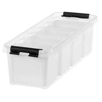 FÖRVARINGSBOX CLASSIC 4 MED INLÄGG TRANSPARENT