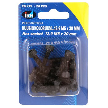 INSEXSKRUV M5X20 12.9 20ST DIN912