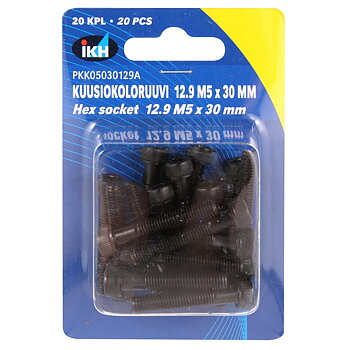 INSEXSKRUV M5X30 12.9 20ST DIN912