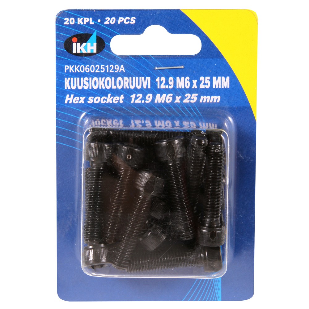INSEXSKRUV M6X25 12.9 20ST DIN912